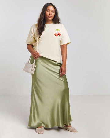 Simply Be Ecru Sweet Cherry T-Shirt