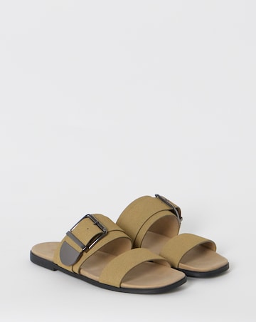 Natasha Buckle Detail Sandals - Extra Wide Fit (EEE)