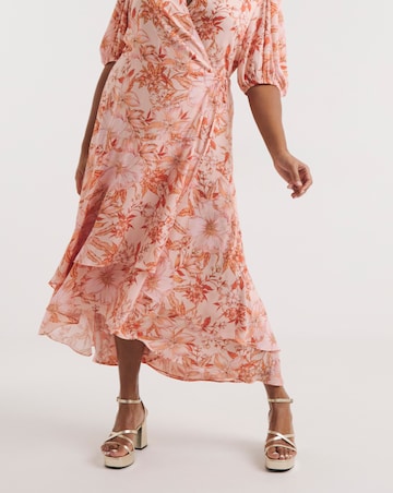 Robe De Soirée Dentelle Framboise Avec Franges Joanna Hope - Taille UK 14 - Neuf Avec Étiquettes
