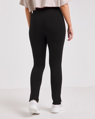 Black Ponte Side Split Shaper Legging