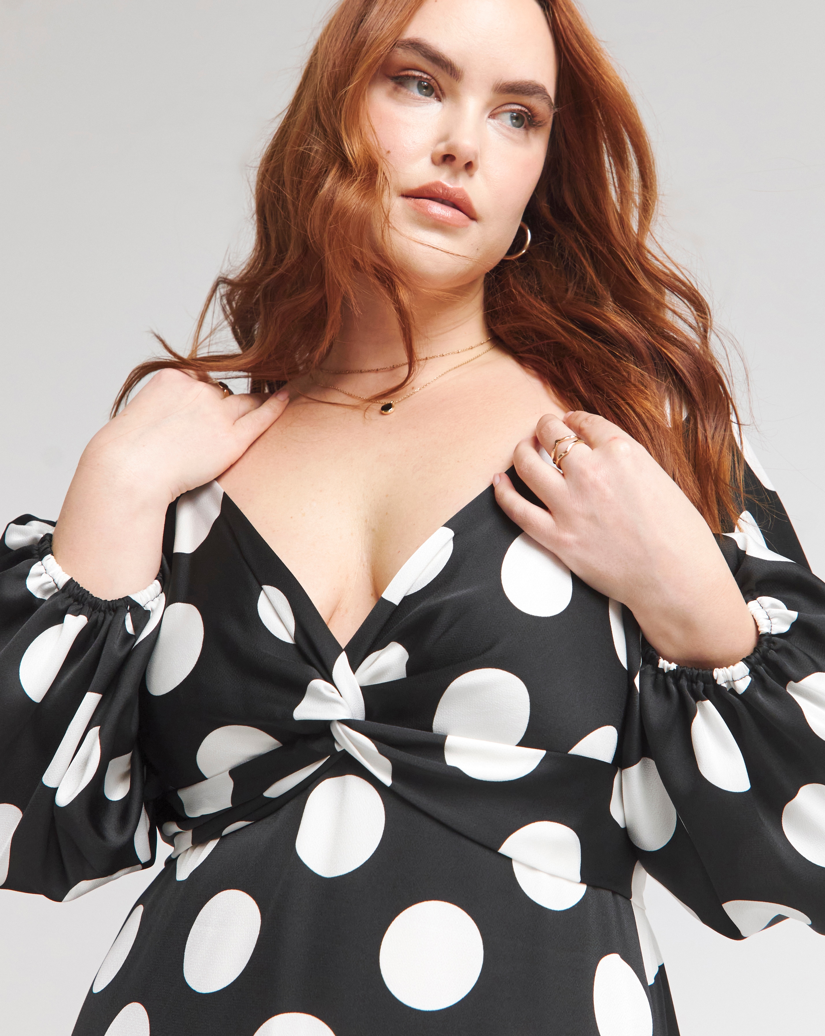 Black and white spotty maxi dress hot sale