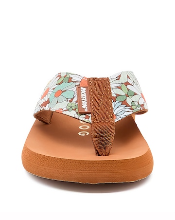 Rocket Dog Brown Adios Printed Toe Post Sandals