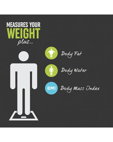 Salter Black Glass Analyser Scale