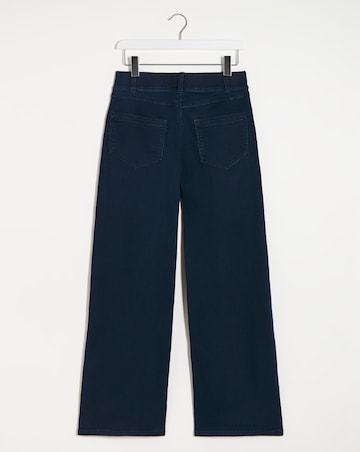 Lottie Dark Indigo Pull On Wide Leg Jeggings