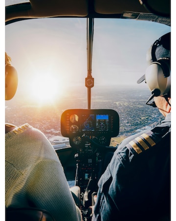 12 Mile Helicopter Flight with a Glass of Bubbly & Chocolates