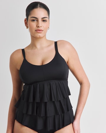 MAGISCULPT Illusion Ruffle Tummy Control Swimsuit