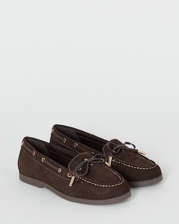 Lara Suede Boat Shoes - Extra Wide Fit (EEE)