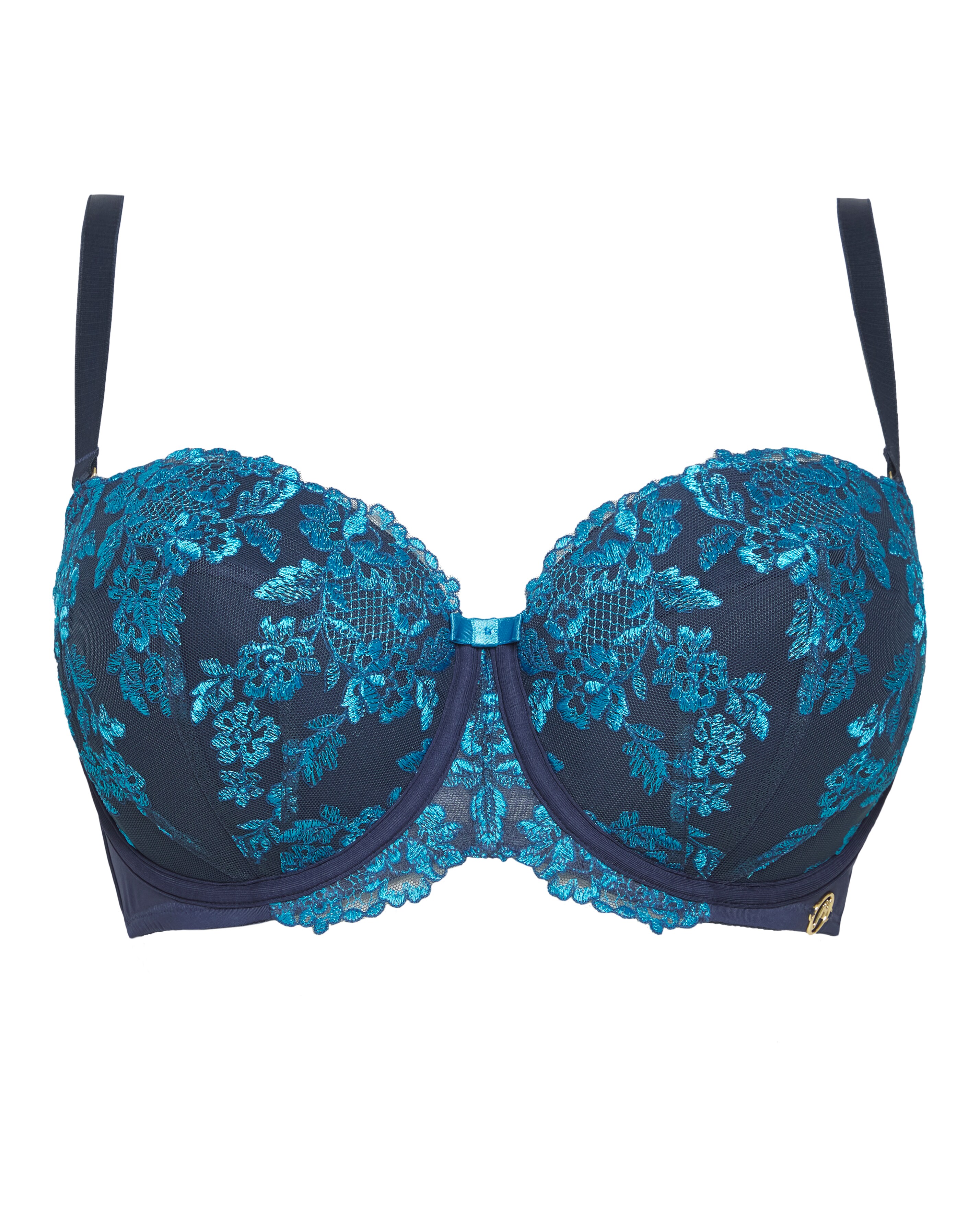 Joanna Hope Embroidery Non Padded Wired Balcony Bra B-F