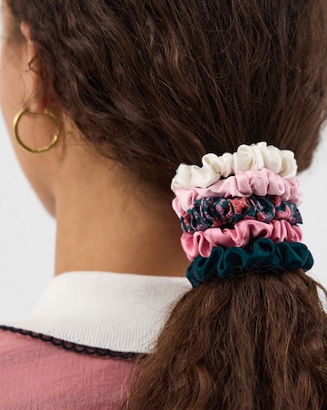 Accessorize 5-Pack Skinny Satin Hair Scrunchies