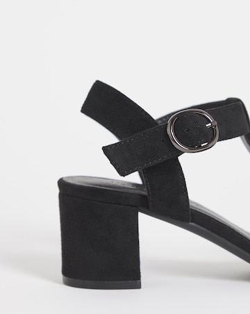 Jamie T Bar Heeled Sandals - Wide Fit (E)