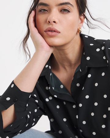 Simply Be Spot Print Long Sleeve Value Shirt