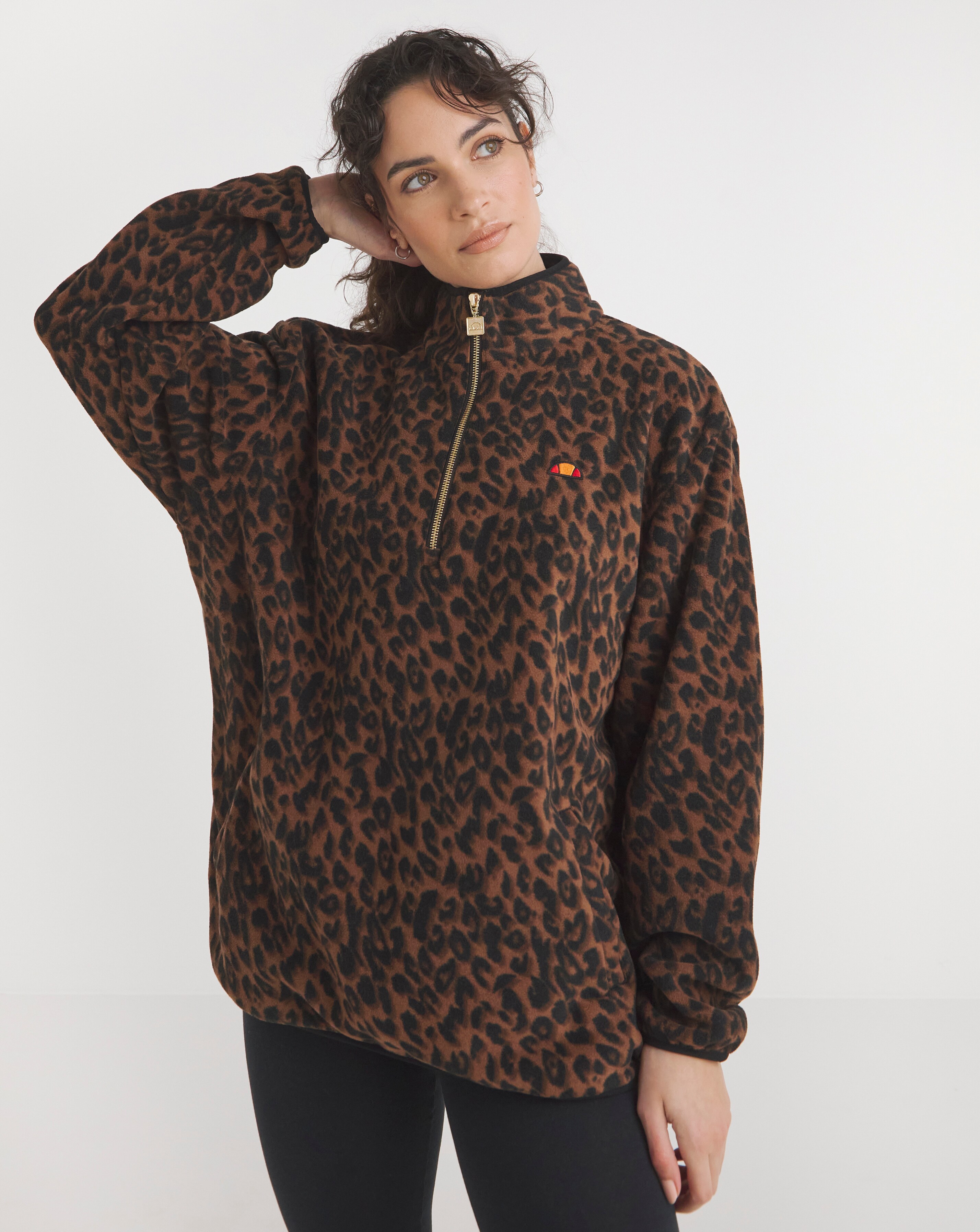 Ellesse Barbieri OH Fleece Top Simply Be