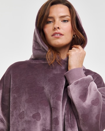 Pretty Secrets Jacquard Oversized Hooded Lounge Dress