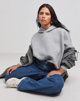 Grey Marl Luxe Modal Hoodie