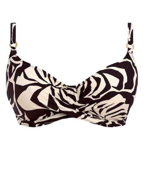 Fantasie Aruba Nights Full Cup Wired Bikini Top Black/Cream