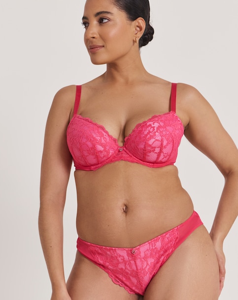 Ann Summers Sexy Lace Brazilian Dark Pink