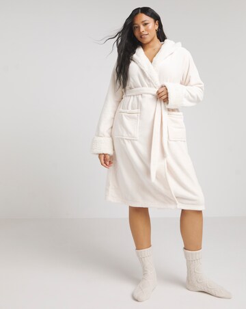 Chelsea Peers Fluffy Fleece Hooded Dressing Gown
