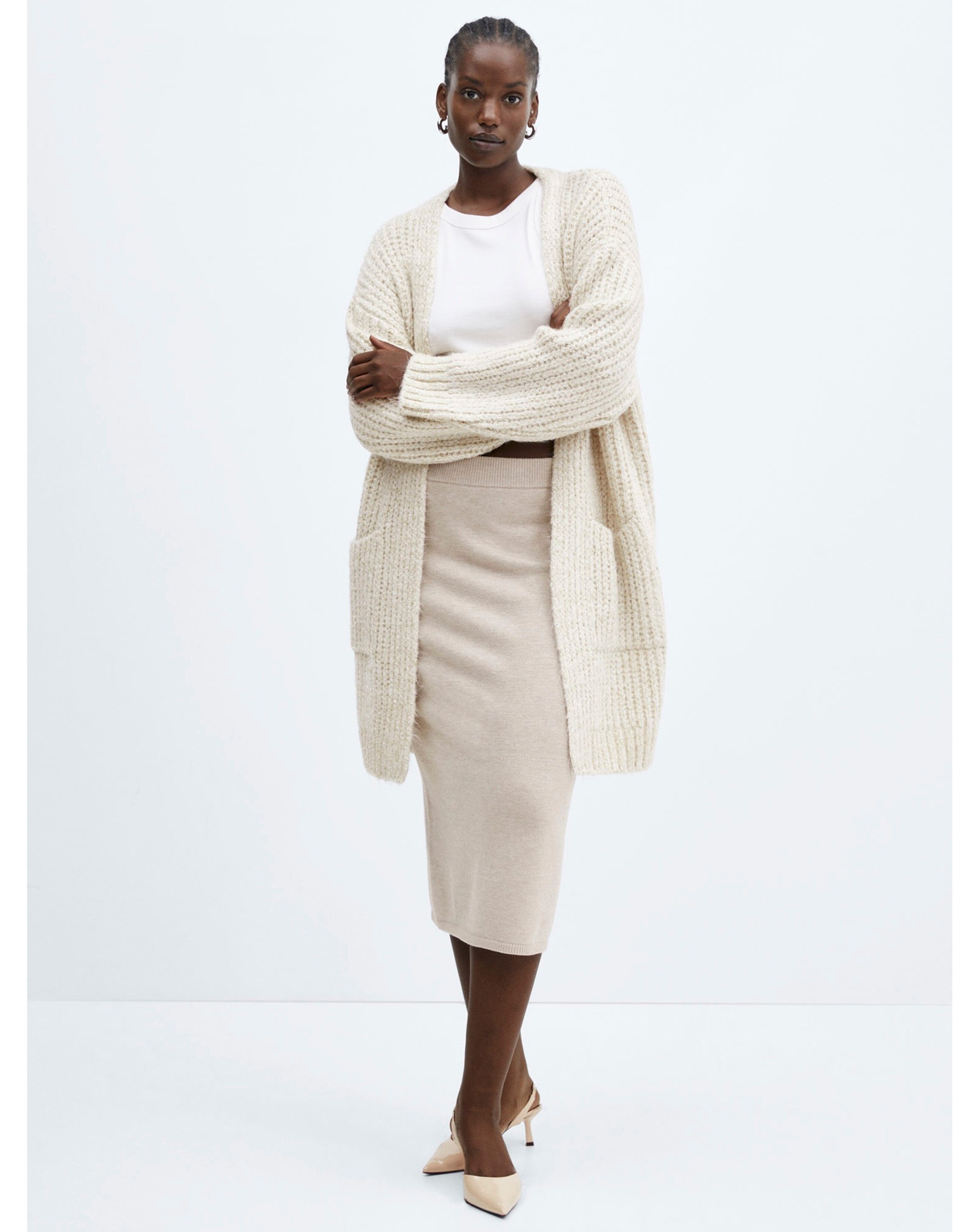 Mango wrap cardigan clearance