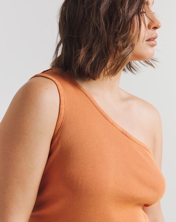 Auburn One Shoulder Rib Top