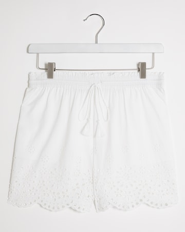 Vibrant Islands Cotton Broderie Anglais Beach Shorts