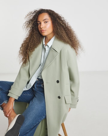 Sage DB Faux Wool Coat