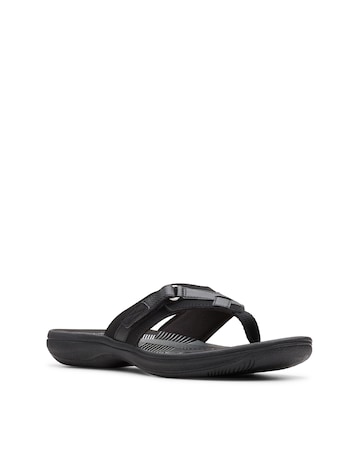 Clarks Black Cloudsteppers Brinkley Sea Sandals - Standard Fit (D)