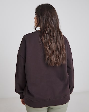 Simply Be Chocolate Brown Monte Carlo Sweatshirt