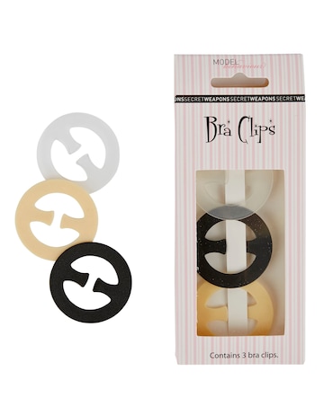 Secret Weapons Round Bra Clips (Pack of 3) Assorted