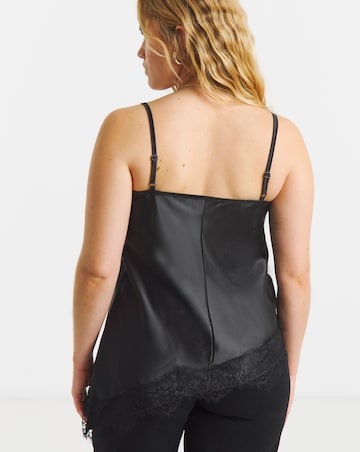 Black Lace Trim Cami