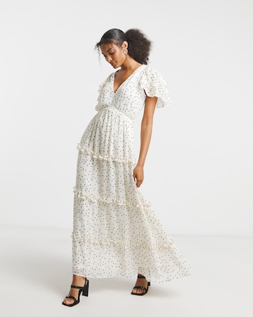 Joanna Hope Tiered Ruffle Maxi Dress