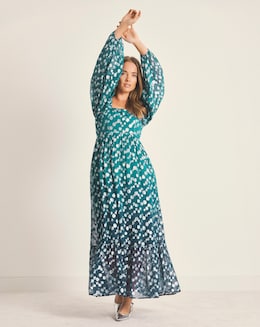 Simply Be Dobby Ombre Jacquard Maxi Dress