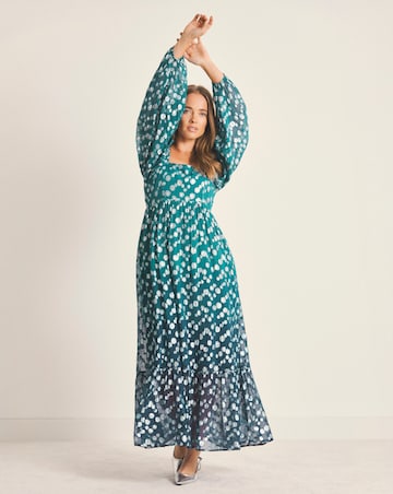 Simply Be Dobby Ombre Jacquard Maxi Dress