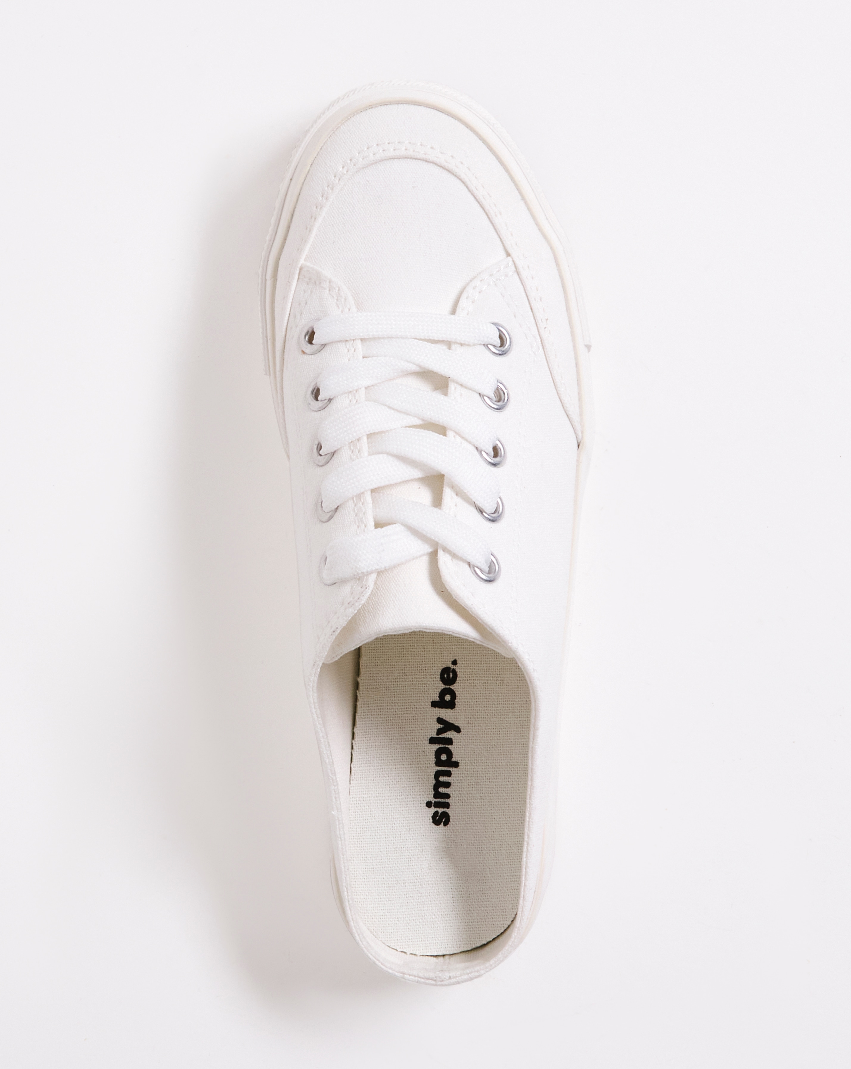 Ely Mule Canvas Trainers - Extra Wide Fit (EEE) | Simply Be