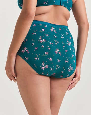 Slimma (4 Pack) Cotton Full Fit Knickers Floral