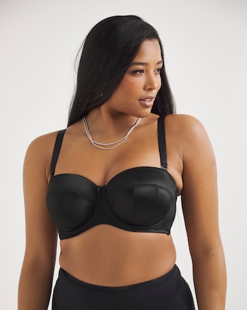 Sculptresse Dana Strapless Underwired Bra - Black - Curvy