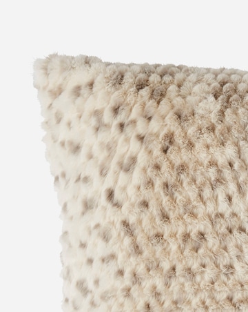 Bobble Textured Faux Fur Cushion