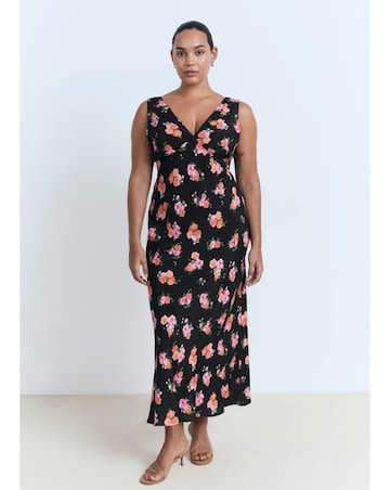 Mango Butterfly Midi Dress