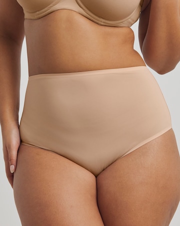 Figleaves Smoothing High Waisted Brief - Latte