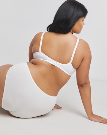 Pretty Secrets (2 Pack) Jane Full Cup Cotton Rich Bras (C-L) Black/White