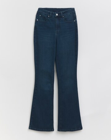 Super Stretch Indigo Flared Jeans