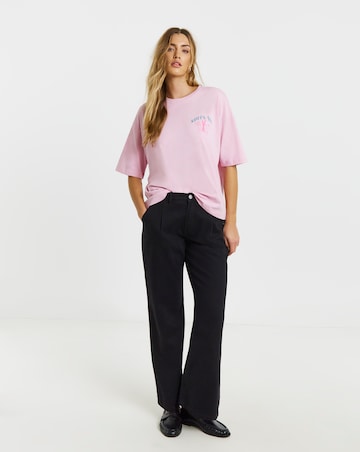 Simply Be Blue Apres Ski Graphic T-Shirt