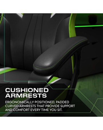 X Rocker Tempest Ergonomic PC Office Gaming Chair - Green