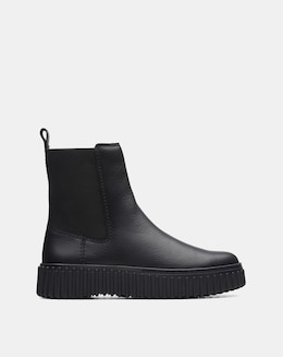 Clarks Torhill Maple Leather Chunky Boot Standard Fit