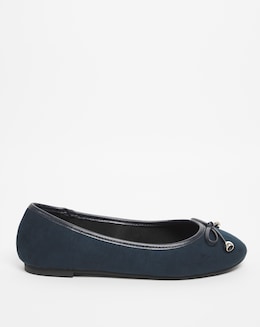 Selena Classic Flat Ballerina Shoes - Standard Fit (D)