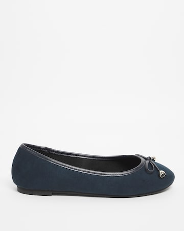 Selena Classic Flat Ballerina Shoes Extra Wide EEE Fit