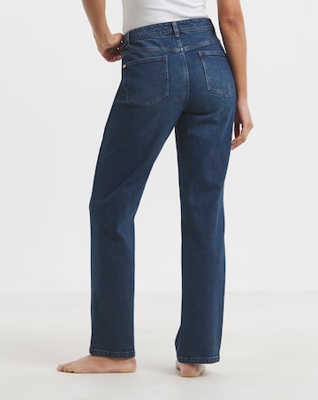 Simply Be 99 1 Indigo Comfort Relaxed Straight Leg Jeans