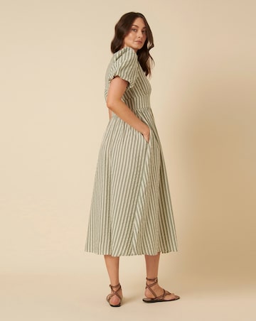 Nobody's Child Green Stripe Starlight Midaxi Dress | Simply Be