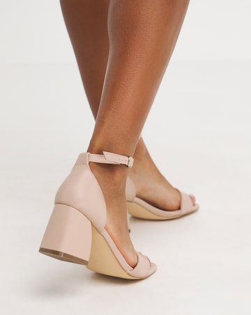 Rimona Barely There Block Heeled Sandals - Extra Wide Fit (EEE)