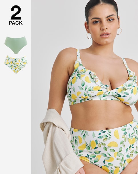 Simply Be Value 2 Pack Bikini Bottoms