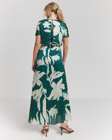 Joanna Hope Blouson Split Sleeve Dress